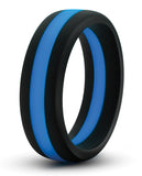 Blush Performance Silicone Go Pro Cock Ring - Black-blue