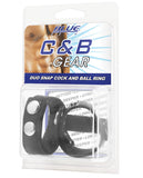 Blue Line C&b Dual Snap Cock & Ball Ring