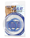 Blue Line C&b Silicone Cock Ring Set