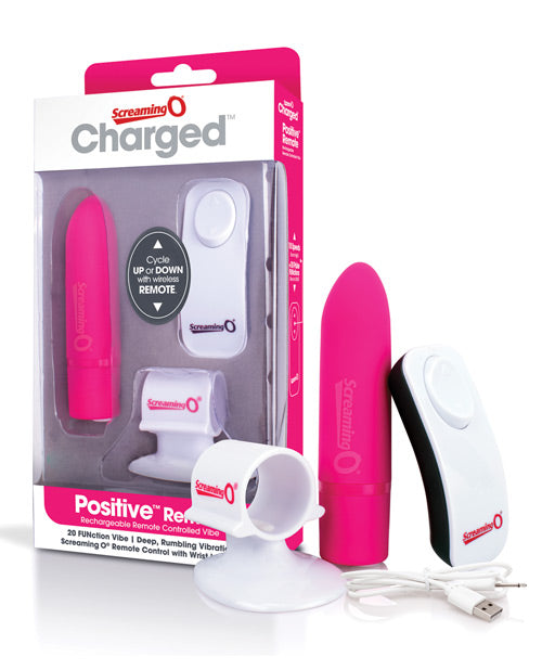 Screaming O Charged Postive Remote Control - Strawberry