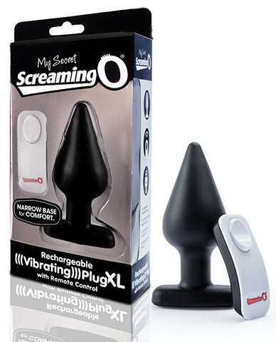 Screaming O My Secret Remote Vibrating Xl Plug - Black