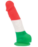 Addiction Leonardo 7" Dildo - Red-white-green