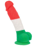 Addiction Leonardo 7" Dildo - Red-white-green