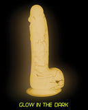 Addiction Brandon 7.5" Glow In The Dark Dildo - Pink