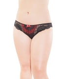 Low Rise Stretch Lace & Satin Panty Xl