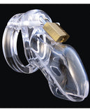 Cb-3000 3" Cock Cage & Lock Set - Clear