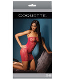 Sleek Seamless Stretch Fishnet Tube Dress W-laser Cutout Details Merlot O-s