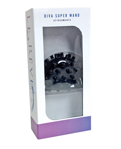 Le Reve Diva Super Wand Attachment W-spikes - Black