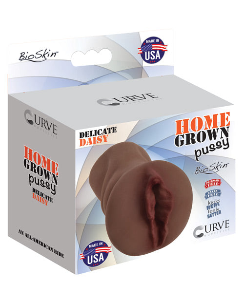 Curve Novelties Home Grown Pussy Delicate Daisy - Chocolate