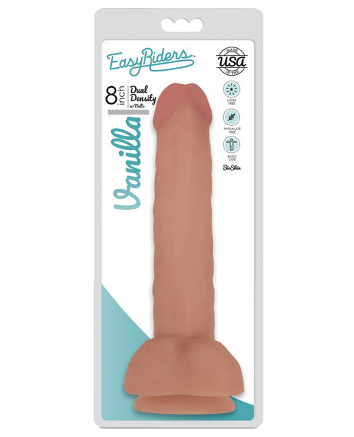 Easy Rider Dual Density 6" Dong W-suction Cup - Vanilla