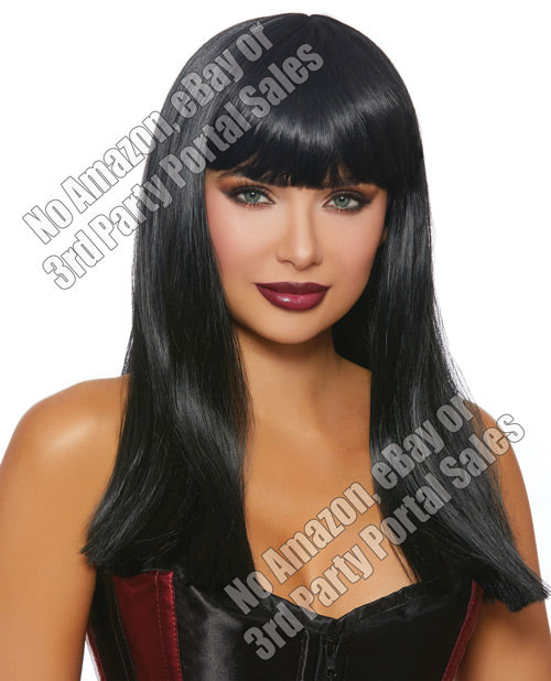 Long Straight Wig - Black