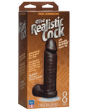 8" Realistic Cock W/balls