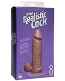 8" Realistic Cock W/balls