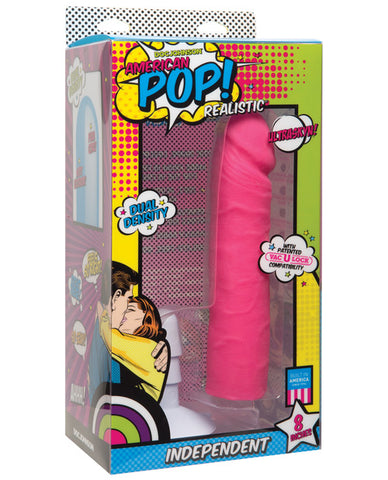 American Pop Independent Ultraskyn 8" Dildo W/suction Cup