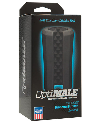 Optimale Truskyn Silicone Stroker Beaded - Black