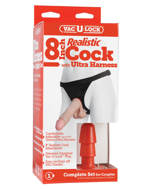 Ultra Harness 2 Set Realistic Dong & Powder