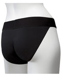 Vac-u-lock Panty Harness W-plug Full Back L-xl - Black