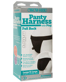 Vac-u-lock Panty Harness W-plug Full Back L-xl - Black