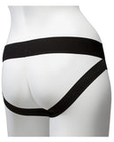 Vac-u-lock Panty Harness W/plug Dual Strap - Black