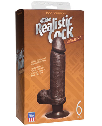 Vibrating 6" Realistic Cock