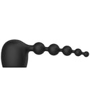 Kink Silicone Wand Anal Beads Attch. - Black