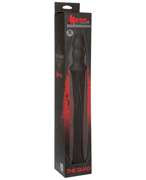 Kink The Quad Silicone Whip - Black