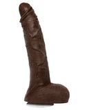 Jason Luv 10" Ultraskyn Cock W-removable Vac-u-lock Suction Cup - Chocolate