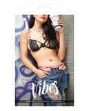 Vibes Sexy Af Cutout Bra & Panty Black