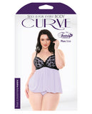 Curve Adeline Contour Cup Babydoll W/g-string Lilac