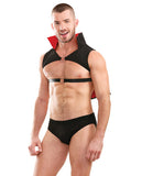 Mens Play Dragula Harness Cape & Underwear Black