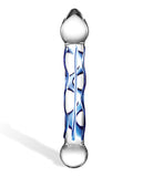 Glas 6.5" Tip Textured Glass Dildo