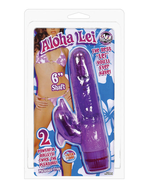 Aloha Lei 6" Waterproof Vibe - Lavender