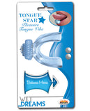 Wet Dreams Tongue Star Vibe - W/10 Ml Liquor Lube Pillow