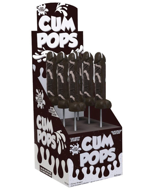 Cum Cock Pops Display - Dark Chocolate Display Of 6