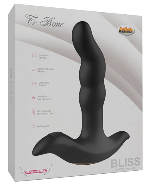 Bliss T-bone Tushy Pleasure Toy - Black