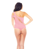 Slashed Seamless Teddy Pink O-s