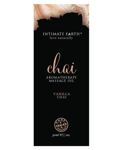 Intimate Earth Chai Massage Oil Foil - 30ml Vanilla & Chai