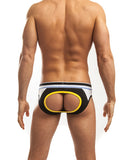 Jack Adams Striker Jock Brief Black-white-yellow Xl