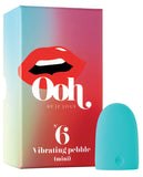 Ooh By Je Joue Vibrating Mini Pebble (motor Sold Separately Jjmmo-wh) - Turquoise