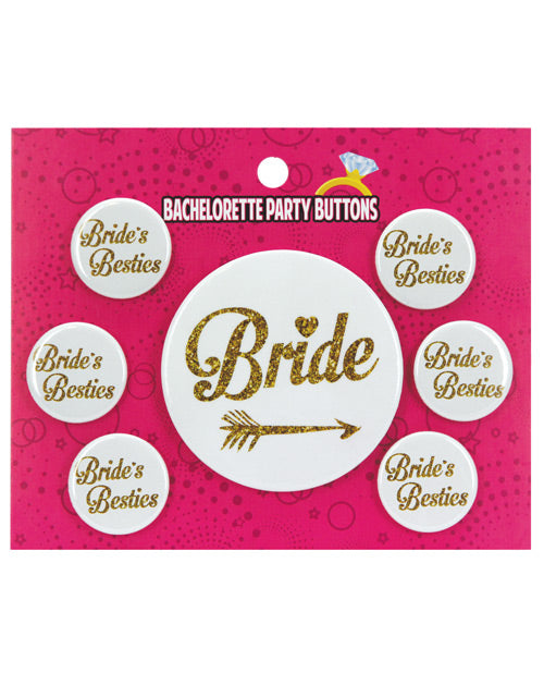 Bachelorette Party Button Bride-bride's Besties