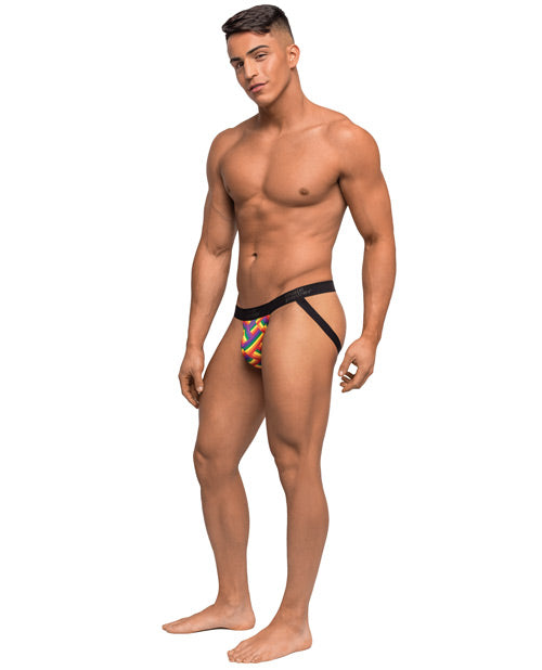 Pride Fest Contoured Pouch Jock Rainbow