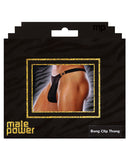 Male Power Bong Clip Thong Black