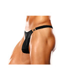 Male Power Bong Clip Thong Black