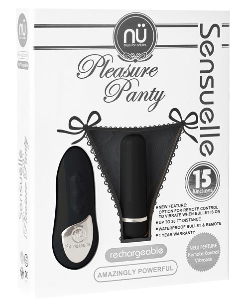 Sensuelle Pleasure Panty Bullet W/remote Control - 15