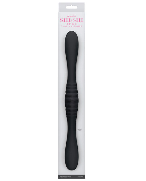 Shi Shi 2fer Dual Vibrator - Black