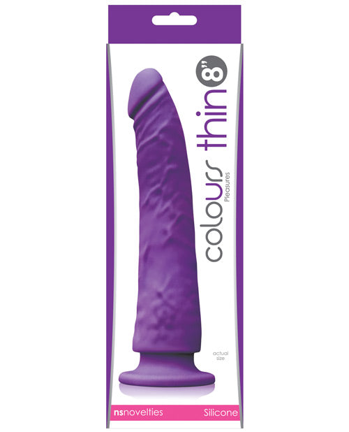 Colours Pleasures Thin 8" Dildo