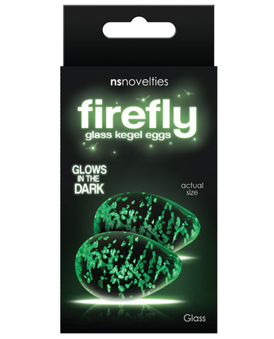 Firefly Clear Glass Kegel Eggs - Glow