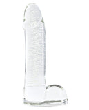 Firefly Glass Smooth Ballsey 4" Dildo - Clear