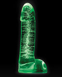 Firefly Glass Smooth Ballsey 4" Dildo - Clear