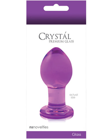 Crystal Butt Plug Medium - Purple